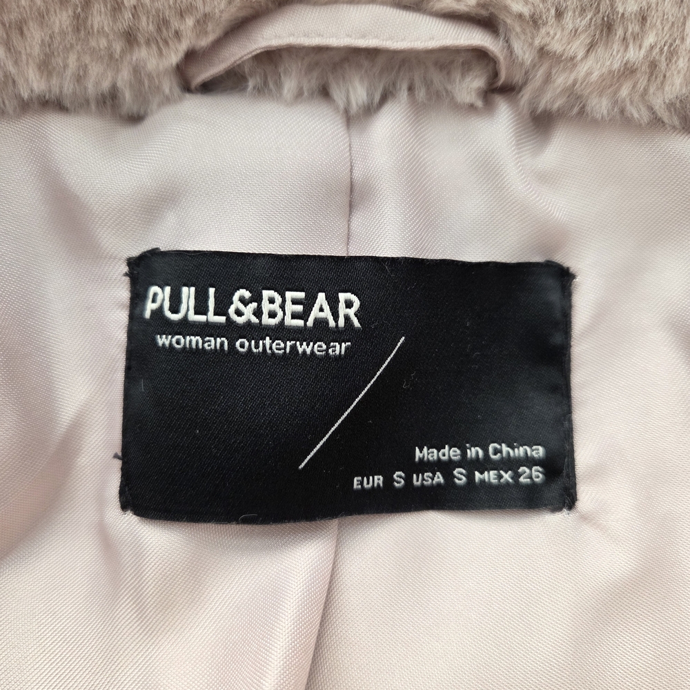 Pull&Bear Women's Tan Teddy Jacket